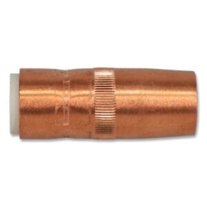 Centerfire Style MIG Gun Nozzle, 5/8 in Bore, 1/8 in Recess, Copper