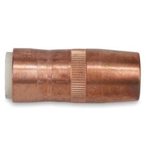 Centerfire Style MIG Gun Nozzle, 5/8 in Bore, Flush, Slim, Copper