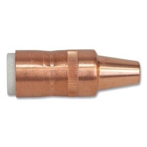 Centerfire Style MIG Gun Nozzle, 3/8 in Bore, Flush, Copper