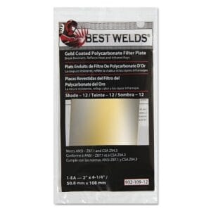 Gold Coated Filter Plate, Gold/12, 2 in x 4.25 in, Polycarbonate