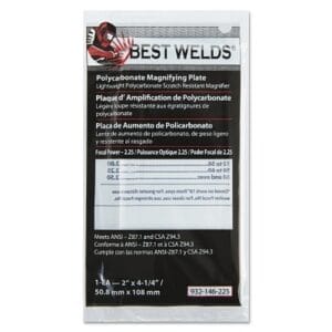 Plastic Magnifier Plate, 2 in x 4-1/4 in, 2.25 Diopter, Polycarbonate, Clear