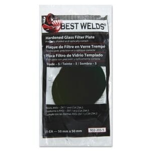 Glass Filter Plate, Shade 5, 50 mm, Green