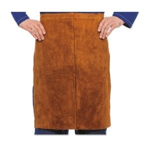 Premium Side Split Cowhide Leather Waist Apron, 24 in x 24 in, Lava Brown