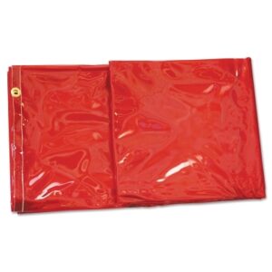 Welding Curtain, 5 ft X 6 ft, PVC, Orange, 14 mil