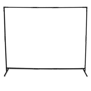 Curtain Frame, 6 ft X 6 ft Expandable to 6 ft X 8 ft, Steel, Black