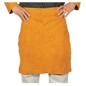 Select Split Cowhide Leather Waist Apron, 24 in x 24 in, Golden Brown