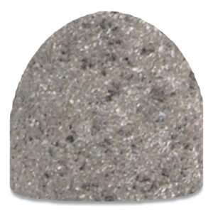 Plug, 1-1/2 in dia, 3 in Thick, 3/8 in-24 Arbor, 24 Grit, Alum Oxide, T18R