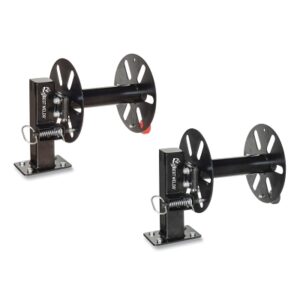 Cable Reel, Set of 2, With Fixed Base, 12 in